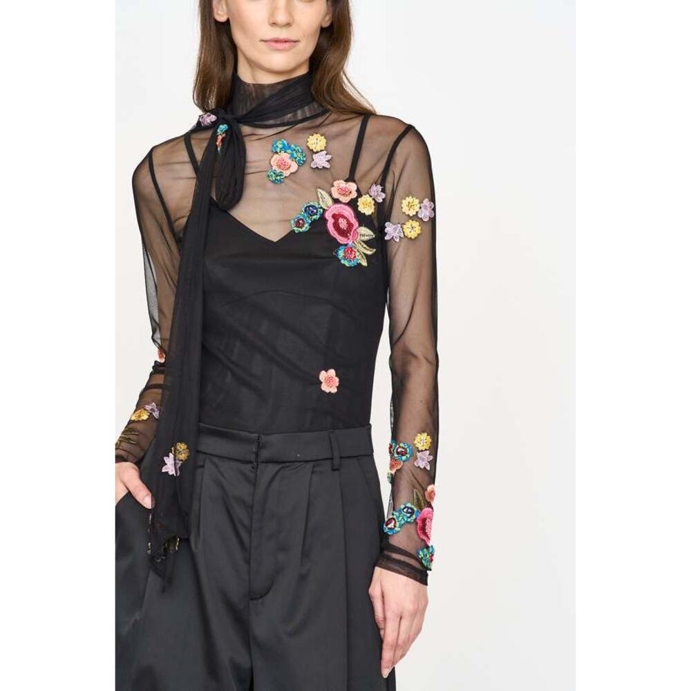 Christy Lynn Ginny Top in Black Combo